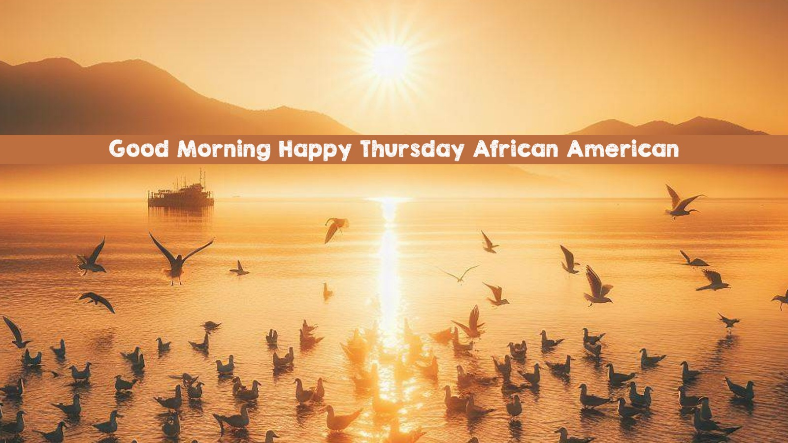 Good Morning Happy Thursday African American